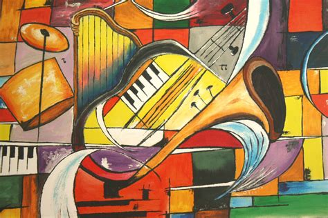 Abstract Art Musical Instruments