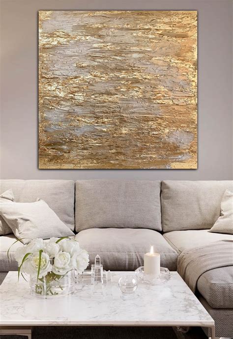 Abstract Art Using Gold Leaf