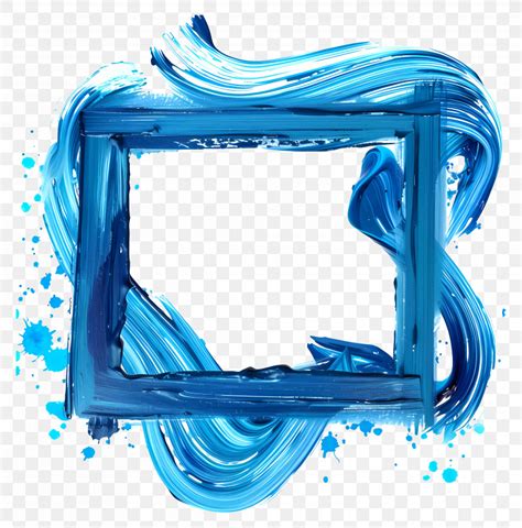 Abstract Blue Frame Art