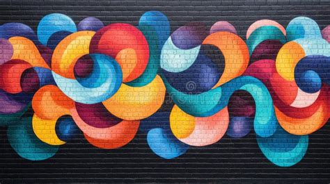 Abstract Brick Murals