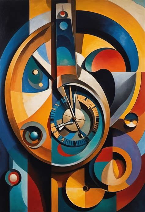 Abstract Clock Art