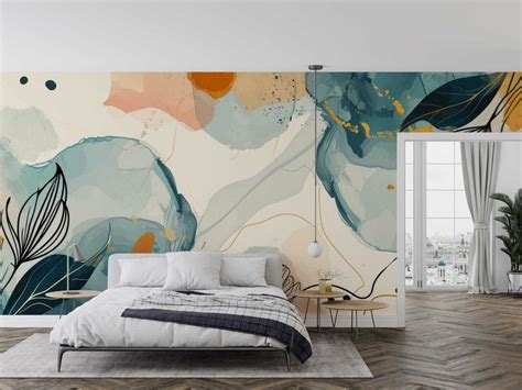 Abstract Flower Wall Mural