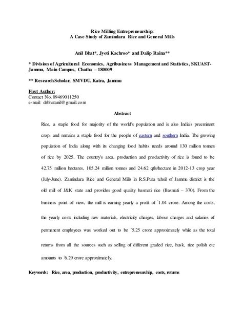 abstract for case study example