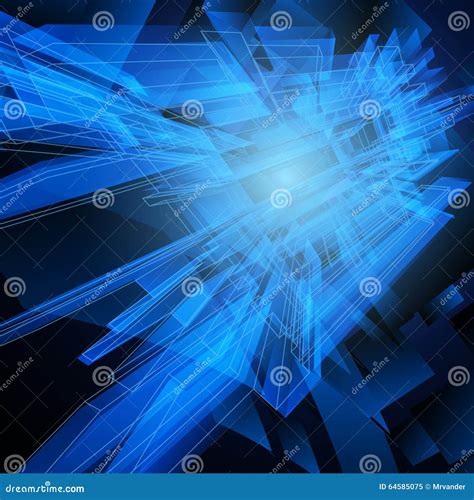 Abstract Hi Tech Blue Background