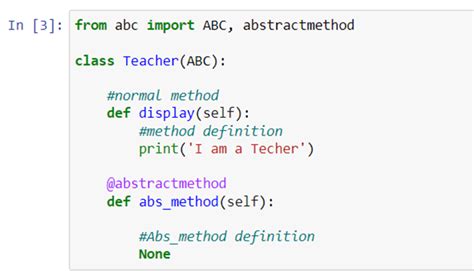 Abstract Method Python
