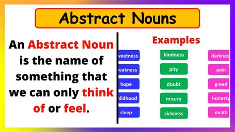 abstract noun meaning for kids