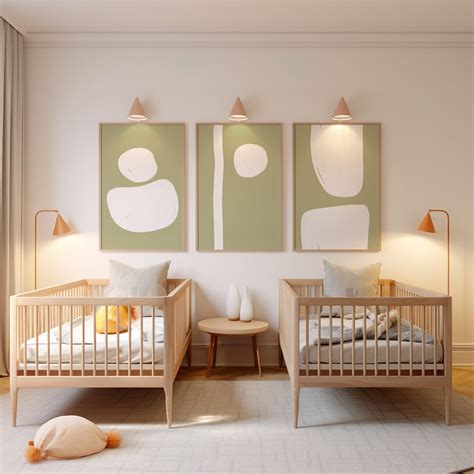 Abstract Nursery Wall Decor