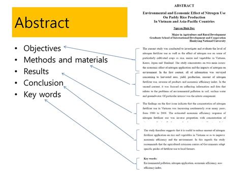 Abstract Objective Method Results Conclusion