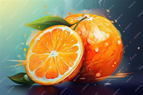 Abstract Orange Fruit