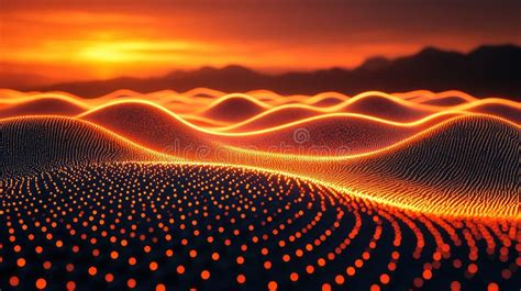 Abstract Orange Sunset