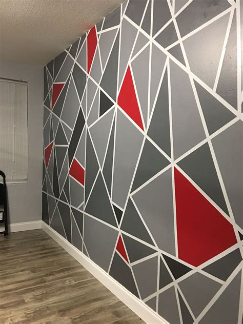 Abstract Painted Wall