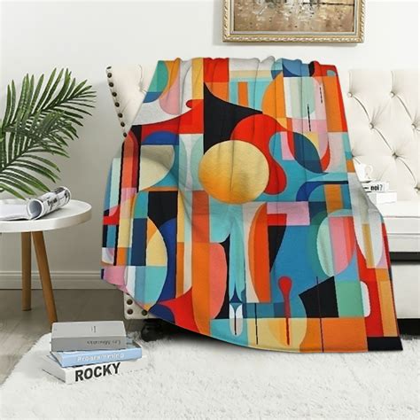 Abstract Throw Blanket