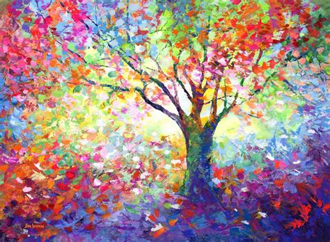 Abstract Trees Canvas Art