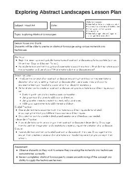 abstraction in lesson plan example pdf