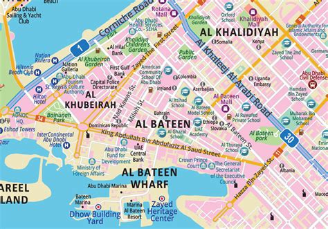 abu dhabi city guide map