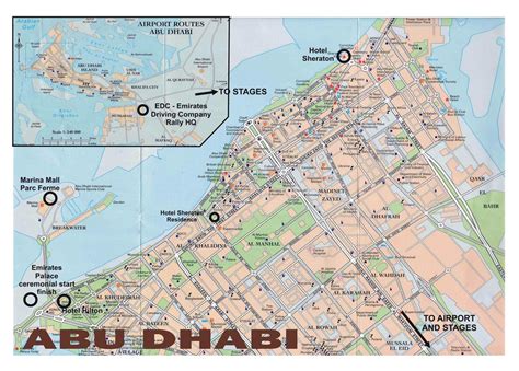 abu dhabi detailed map