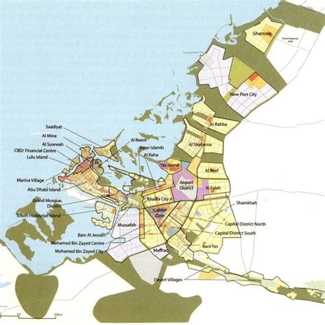 abu dhabi districts map