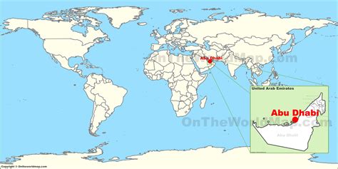 abu dhabi location on world map