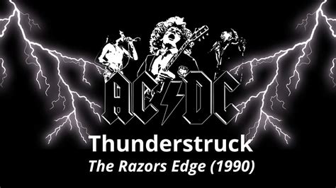 ac/dc - thunderstruck lyrics