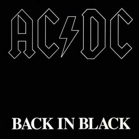 ac/dc back in black album cover