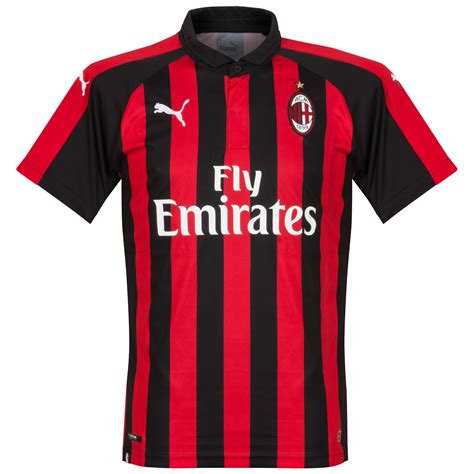 ac milan football shirt