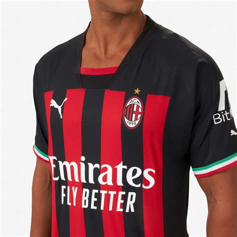 ac milan ss home authentic jersey 2022/23