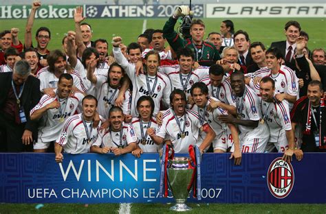ac milan uefa champions league wins