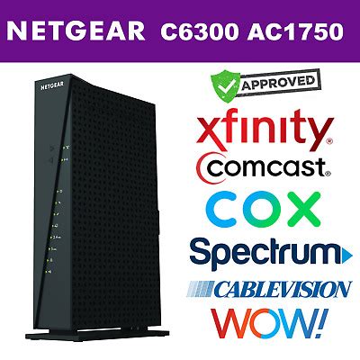NETGEAR C6300 AC1750 Modem Router Wireless WiFi Dual Band Gigabit Cable