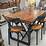 Solid acacia wood extending dining table and 8 chairs in Greenisland