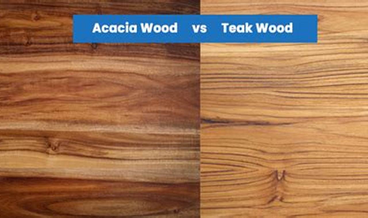 acacia wood furniture vs teak