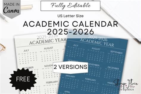 academic calendar graphics