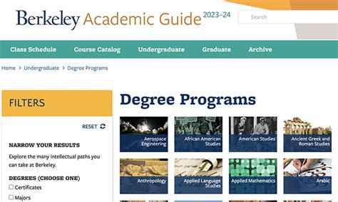 academic guide berkeley