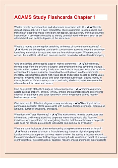 acams chapter 1 questions