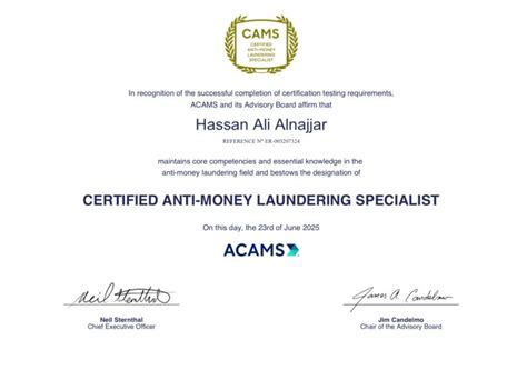 acams fintech certification