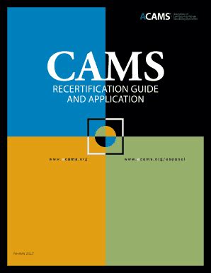 acams recertification application