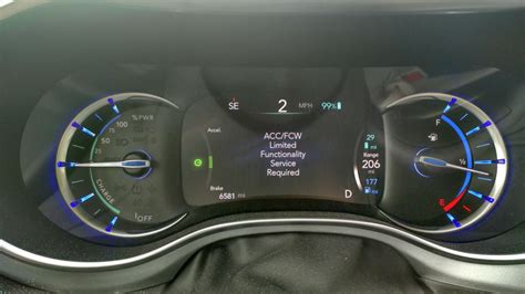 acc/fcw limited functionality chrysler pacifica