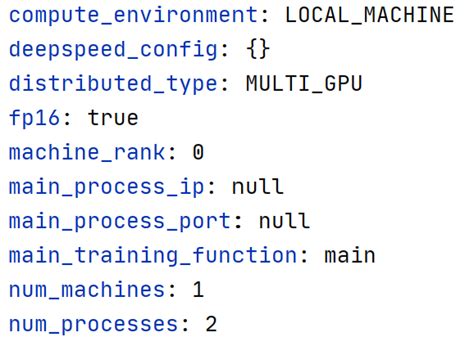 accelerate yaml config