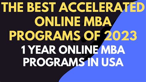 accelerated online mba paths