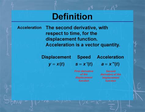 Acceleration Definition Example