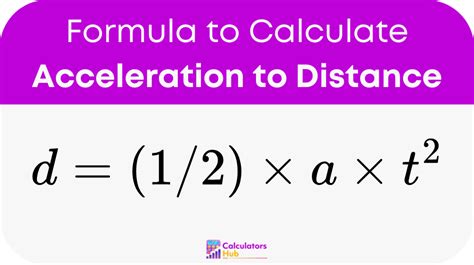 Acceleration Formula For Distance