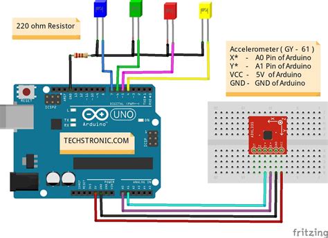 accelerometer sensor circuit diagram