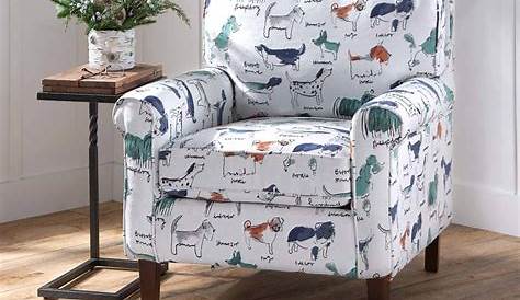 Accent Chair With Dog Print Fabric Southern Furniture 240 gie Graphite 240