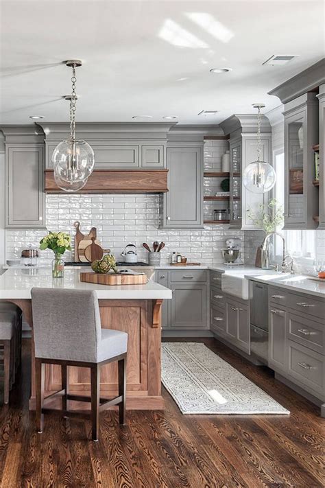 This unique grey kitchen is a very inspiring and marvelous