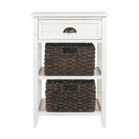 Accent Table With Baskets
