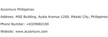 accenture inc ph contact number