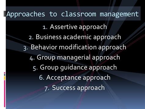 acceptance approach in classroom management