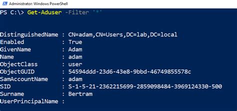access active directory from powershell