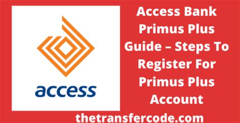 access bank internet banking primus plus