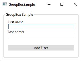 Access Group Box Control