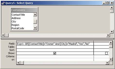 access query nested iif statement example